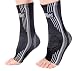 Doc Miller Ankle Brace Compression - 1 Pair Support Men Women Best Foot Sleeve Achilles Tendonitis Plantar Fasciitis Arthritis Fracture Reduces Swelling Pain Relief Orthopedic Stabilizer (Gray, L) primary