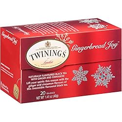 Twinings Gingerbread Joy Black Tea, 20 Count Pack