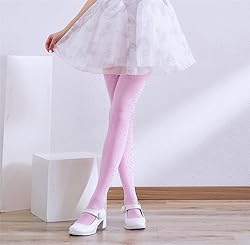 LUCKELF Girls Glitter Tights, Soft Opaque Tights
