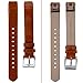 Henoda Replacemnt Leather Bands Compatible with Fitbit Alta/Fitbit Alta HR, Classic Genuine Leather Wristband, Small Large, No Tracker