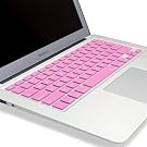 Kuzy - AIR 11-inch Keyboard Cover for MacBook Air 11.6" Models: A1465 & A1370 Silicone Skin - BABY ROSE PINK