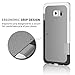 TILL for Galaxy S6 Edge Case, TILL(TM) Ultra Slim 3 Color Hybrid Impact Anti-Slip Shockproof Soft TPU Hard PC Bumper Extra Front Raised Lip Case Cover for Samsung Galaxy S6 Edge G925 [Light Gray]