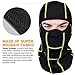 GearTOP Tactical Balaclava and Motocycle Face Mask, Black and Green