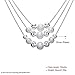 KOREA-JIAEN Multilayer Bead Necklace S925 Silver Plated Frosted and Smooth Ball Pendant Necklace
