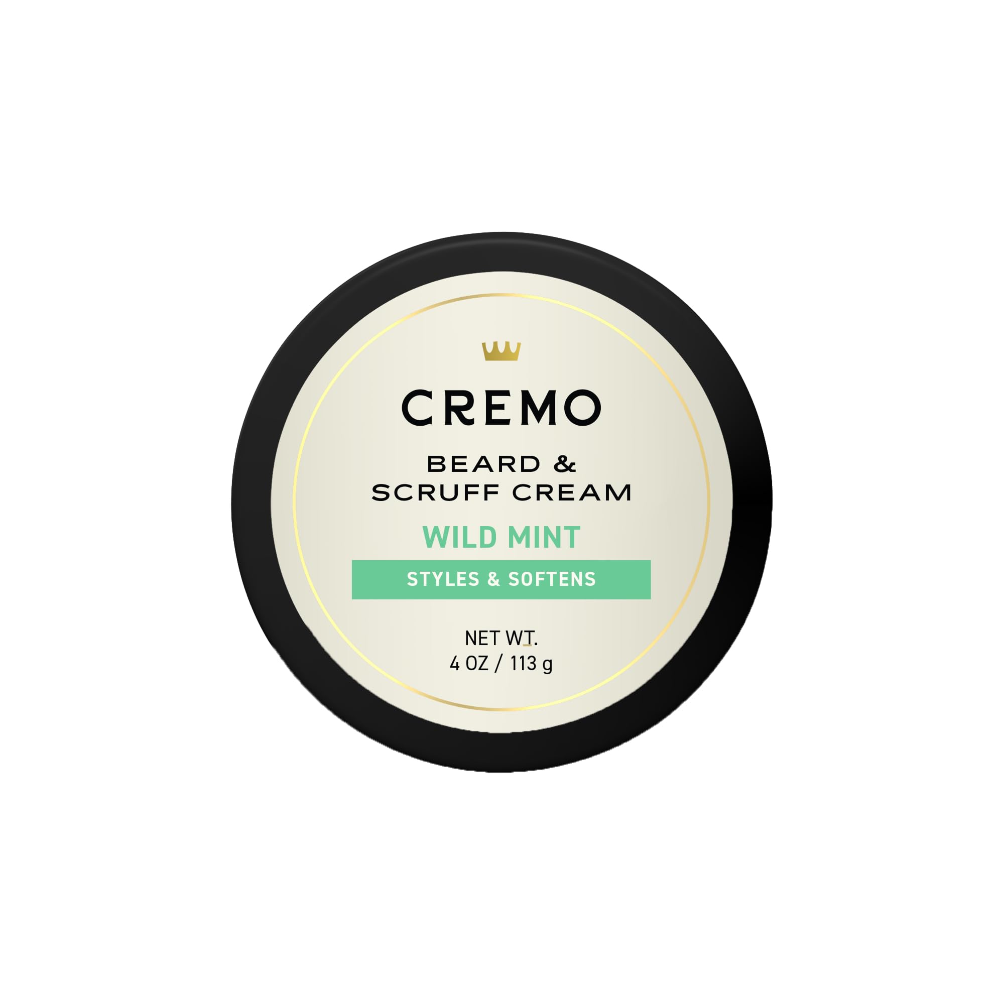 Photo 1 of Cremo Beard & Scruff Cream, Wild Mint, 4 Ounce (Pack of 1) - Soothe Beard Itch, Condition and Offer Light-Hold Styling for Stubble and Scruff (Product Packaging May Vary)