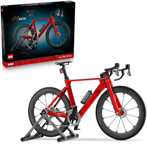 Icons Rennrad - Modellbau für Erwachsene - inkl. Gummireifen, Schaltwerk und Hinterradständer als Schreibtisch Deko - Geschenkidee für Radsportfans - 11380 — Foto 1 von 6