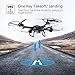 Holy Stone HS200 FPV RC Drone with HD WiFi Camera Live Feed 2.4GHz 4CH 6-Axis Gyro Quadcopter with Altitude Hold, Gravity Sensor and Headless Mode RTF Helicopter, Color Black