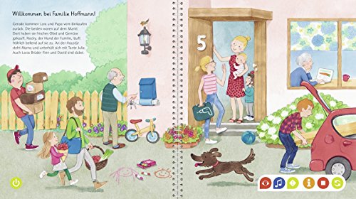 Ravensburger tiptoi® Buch | Mein Wörter-Bilderbuch: Unser Zuhause + Kinder Weltkarte - Länder, Tiere, Kontinente – Bild 4