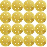Tonmp 50 PCS 150 Grit 6 Inch 6-Hole Gold Hook and