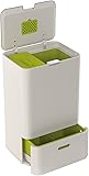 Joseph Joseph Intelligent Waste Totem Garbage and Recycling Unit, 13.25 gallon, Stone