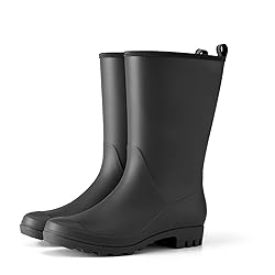 HISEA Women Rubber Boots Waterproof Wide Calf Rain