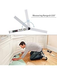 Neoteck   Localizador de ángulo digital con pantalla LCD retroiluminada de 15.748 in y 437.0 °F, con bolsa portátil para aplicaciones industriales, trabajos de renovación