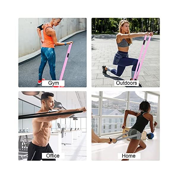 JASUEN-Resistance-Band-Long-Exercise-Band-for-Women-and-Men-Fabric-Loop-Strength-Training-Pull-Up-Bands-with-3-Resistance-Levels-for-Home-Gym-Weight-Loss-Fitness-Full-Body-Workout1Pack JASUEN Resistance Band Long Exercise Band for Women and Men - Fabric Loop Strength Training Pull Up Bands with 3…