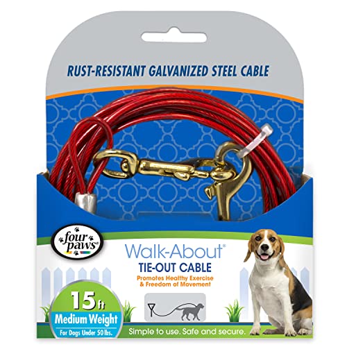 Four Paws Medium Weight Dog Tie Out Cable