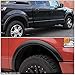 Auto Dynasty 4Pcs Factory Style Wheel Fender Flares Cover Kit Compatible with Ford F-150 Side Lincoln Mark LT 5.5Ft 6.5Ft 8Ft Bed 04-08, Front and Rear, Matte Black
