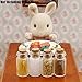 Odoria 1/12 Miniature Glass Jars Dollhouse Decoration Accessories, A