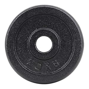 Greenbay Cast Iron Weight Plate 2.5kg,5kg,7.5kg,10kg,15kg,20kg,25kg (Choice of Sizes) for 1″ Dumbbell Handle Bar