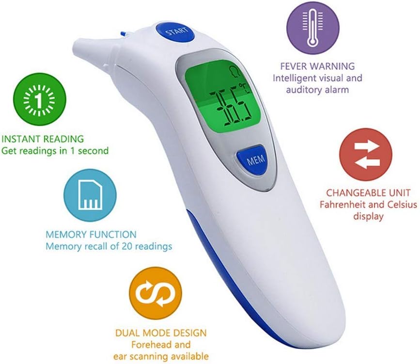Forehead Thermometer, Accurate Instant Readings,No Contact Digital Infrared Professional Thermometer for Baby, Children, Adult Temperature Gun