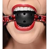 Master Series Crimson Tied Breathable Ball Gag