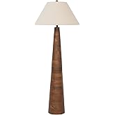 Signature Design by Ashley Danset Contemporary Wood Floor Lamp with 3-Way Switch, Light Brown