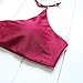 MOOSKINI Womens Padded Push-up Bikini Set Bathing Suits Two Pieces Swimsuit (L, Red)