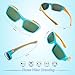 RIVBOS Rubber Kids Polarized Sunglasses With Strap Glasses for Boys Girls Baby and Children Age 3-10 RBK025 （Blue）
