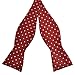 PenSee Mens Self Bow Tie Polka Dots Woven Silk Bow Ties