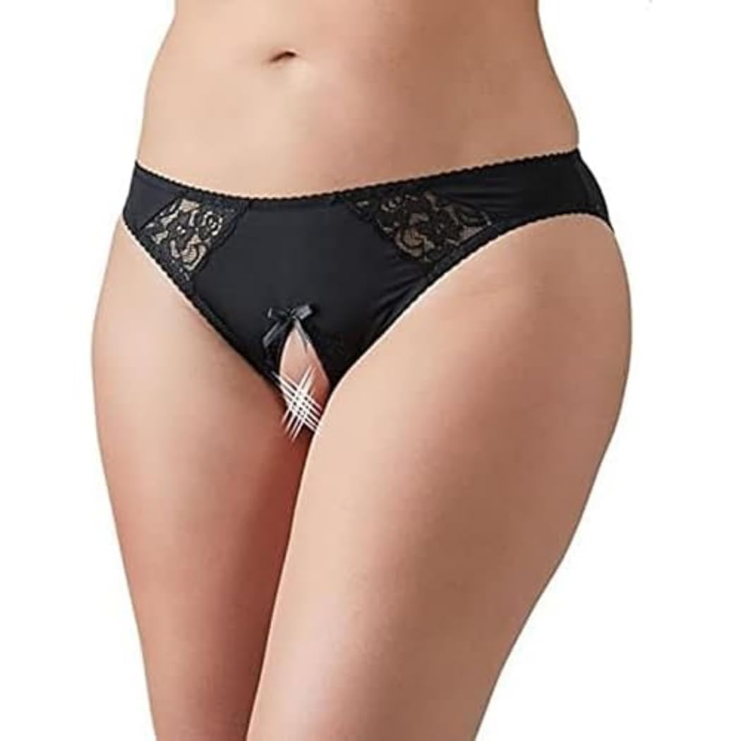 Cottelli Collection Crotch Less Panties, 2X-Large