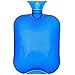 Hot Water Bottle, Ohuhu 2L Classic Premium Transparent Hot or Cold Water Bag for Pain Relief Hot Pack Therapy 2000ml 68oz, Blue, Home and Outdoor