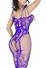 Sexy Strap Floral Open Fishnet Bodystocking Plus Size Bodysuit For Women
