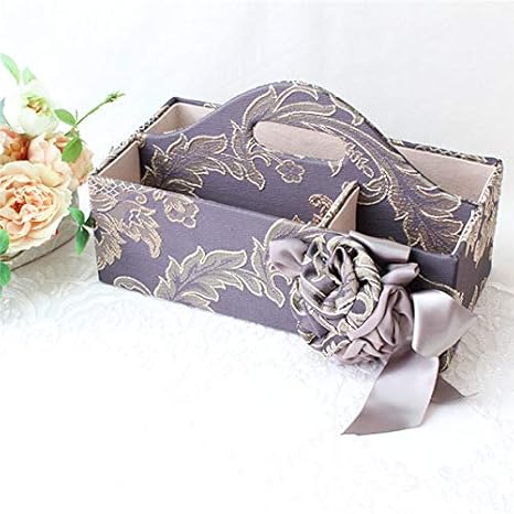 Amazon リモコンラック シンデレラ インテリア ローズコサージュ リボン タッセル マルチ収納ケース リモコン収納ボックス リモコンラック オンライン通販