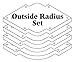Woodhaven 3650 Outside Radius Set – Durable ½ MDF Templates for Smooth Rounded Corners, 8 Radii from ¾ to 3