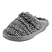 Muk Luks Women's Women's Pattern Knit Clogs-Grey Marl Mule