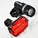SODIAL(TM) Waterproof 5 LED Bike Bicycle Head + Rear Light 6 Modes for Night Safety