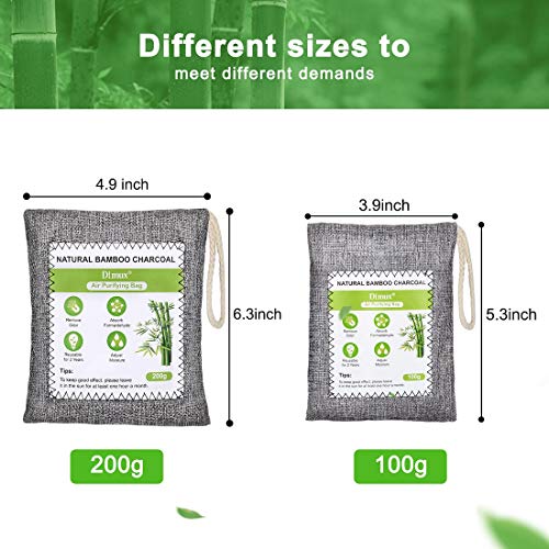 Dimux-Bamboo-Charcoal-Bags-for-Home-Car-Closet-Office-Kitchen-Fridge-5-Packs3x200g2x100g