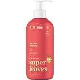 ATTITUDE Kids Lotion, Mango, EWG Verified, 16 Fl Oz | Hydrating Daily Body Moisturizer for Kids, Fun Fruity Scent, Non-Greasy Silky Soft Feel, 98% Naturally Derived, Vegan