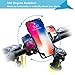 EXSHOW Bike Motorcycle Phone Holder with Safety and Full Rotation for iPhone X/8/8plus/7/6s/6 Plus/5s/4,Samsung Galaxy S4/5/6/7/8,Note 4/5/6/7,LG,HTC and All the 3.5-6 inches Phones and GPS