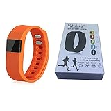 Vahulawa TW64 Smart Watch Bluetooth Watch Bracelet Smart band Calorie Counter Wireless Pedometer Sport Activity Tracker For iPhone Samsung Android IOS Phone (Orange)