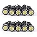 YITAMOTOR 10pcs 23mm Eagle Eye LED High Power 5730 6SMD White 12V DRL Daytime Running Light Back Up Backup Reverse Parking Light for Car Motorcycle Van SUV Coupe Sedan Power Wheels