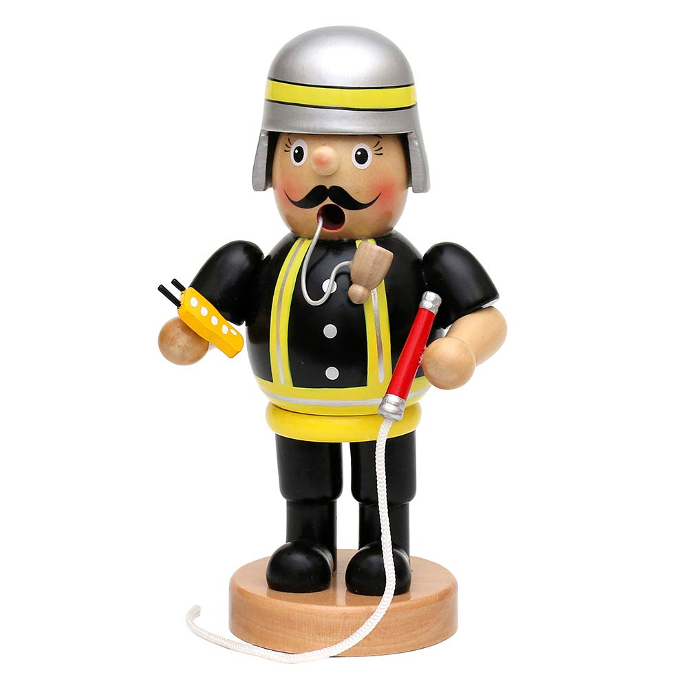 Dekohelden24 Firefighter Wood Smoker 9.5 x 8 x 19 cm