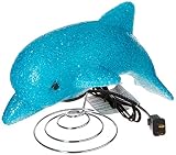 Rhode Island Novelty Dolphin Sparkle Lamp, 10-Inches (1-Unit)