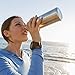 Sahara Sailor Stainless Steel Water Bottle W Carabiner Clip, 28 Oz