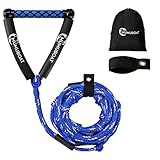 MUMUBOAT Wakesurf Rope with Handle, 25ft Adjustable