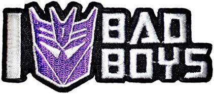 Transformers I Heart Bad Boys Iron-On Patch