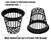ZAHGO NP2 - 2 inch Net Pots Cups - Heavy Duty NO Pull Thru Rim Design - Orchids • Aquaponics • Hydroponics Slotted Mesh (100 Black)…