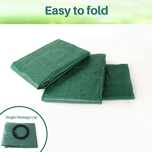 Singwow Garden Waste Bags 500L x 2 Heavy Duty Bin Bags, Reusable Garden Sacks with Handles, Ideal for Collecting Yard Waste, Plant waste grass and Leaves (500L)