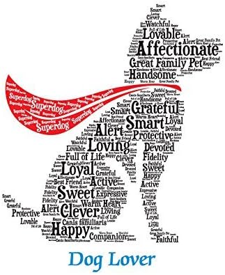 Rescue Mixed Breed Superdog Personalize Dog Wall Art Print | Home Decor Gift Wrapped | Custom Name | Pet Loss Memorial Present for Owners | USA Handmade
