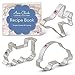 Transportation Cookie Cutter Set - 3 Piece - Airplane, Train Engine, and Car - Ann Clark Cookie Cutters - US Tin Plated Steel