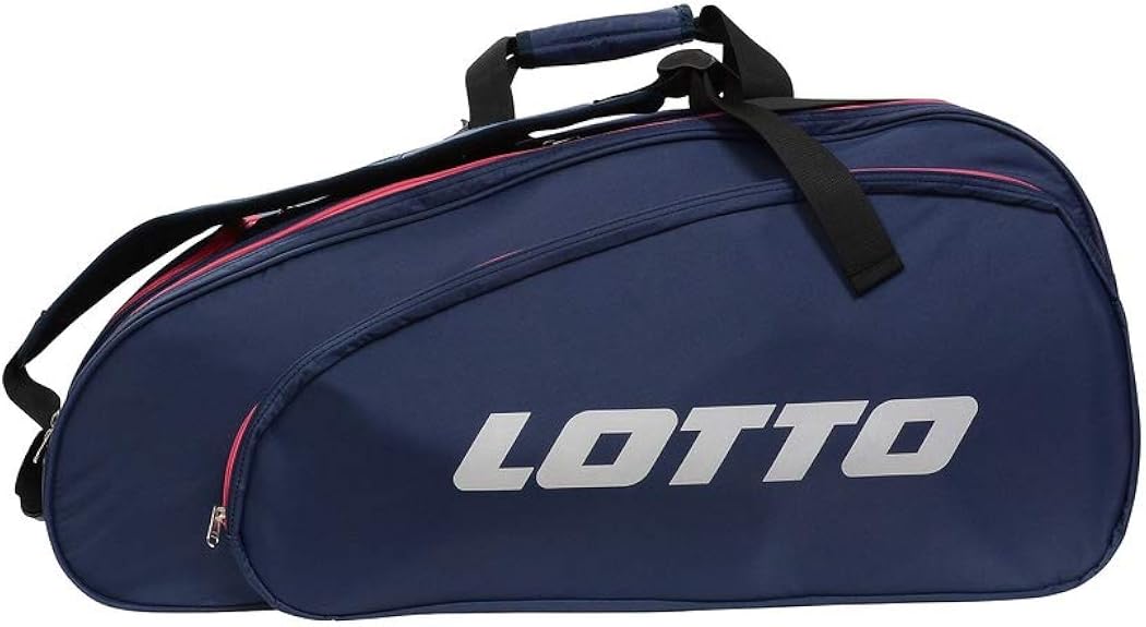 Amazon ロット Lotto 9本入りラケットケース Free ネイビー シューズ バッグ