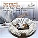 Pet Craft Supply Soho Round Cat Bed For Indoor Cats, Ultra Soft Plush, Memory Foam, Machine Washable, Calming Cat Bed,Brown, Small